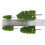 60Pcs Scenery Model Trees Green Plastic Cement for Landscape 9