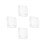4Pcs Outdoor Lockable Waterproof Socket Covers Transparent Plastic 9