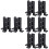 16Pcs High Strength Black Iron Post Base Supports for Balcony and Deck 7