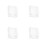 4Pcs Outdoor Lockable Waterproof Socket Covers Transparent Plastic 8