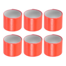 12Pcs Orange Reflective Safety Slap Bands Versatile Night Running Gear