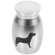 5Pcs Mini Metal Pet Urns Silver Small Alloy Urns for Dog and Cat Ashes