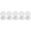 40Pcs Stylish Hexagonal Eyeshadow Pans Silver Plastic Compact Case 10