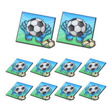 10Pcs Cute Cartoon Alloy Football Lapel Pins Durable for Party Wear