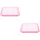 2Pcs Pink Household Cat Grass Planter Plastic Hydroponic Growing Box 8