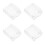 4Pcs Outdoor Lockable Waterproof Socket Covers Transparent Plastic 6