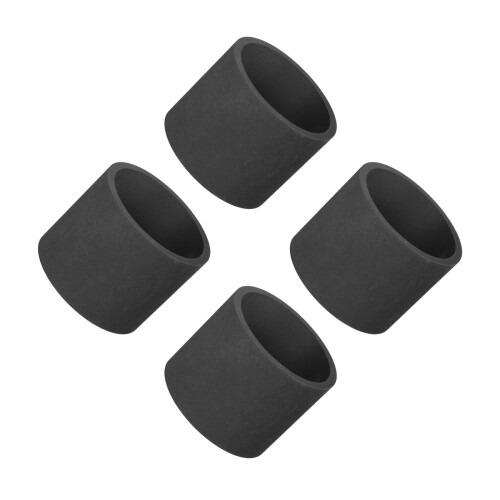 4Pcs Graphite Crucibles High Thermal Conductivity Casting Tools Black 2