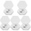 40Pcs Stylish Hexagonal Eyeshadow Pans Silver Plastic Compact Case 4