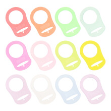 24Pcs Silicone Baby Clip Holders Assorted Color Safe Material