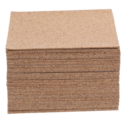 150Pcs High Density Chocolate Cork Coasters for DIY and Craft Projects