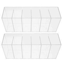 4Pcs Pet Plastic Tea Bag and Sugar Packet Storage Box for Home Use