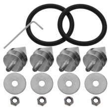2Sets Aluminum Alloy Car Bumper Quick Release Kit Front Rear Fastener