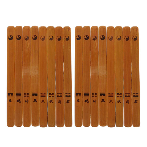64Pcs Hand-Polished Bamboo Divination Sticks Light Brown Fortune Props 2