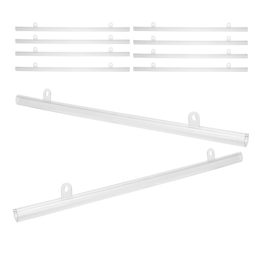20Pcs PVC Poster Scroll Bars for Easy Wall Mount and Display