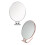 4Pcs Women's Desktop Foldable Oval Makeup Mirrors for Home Use 2