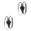 2Pcs Black Sword Holder Strap Dual Crossback Harness 8