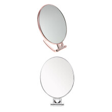 4Pcs Women's Desktop Foldable Oval Makeup Mirrors for Home Use