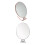 4Pcs Women's Desktop Foldable Oval Makeup Mirrors for Home Use 1