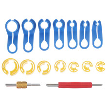 32Pcs Line Repair Tool Red Plastic Iron Car Cooler Line Removal Set