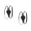 2Pcs Black Sword Holder Strap Dual Crossback Harness 4