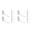40Pcs Sturdy Silver Slatwall Panel Display Hooks for Store and Home 7