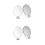 4Pcs Women's Desktop Foldable Oval Makeup Mirrors for Home Use 6