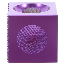 3Pcs Purple Aluminum Pool Cue Tip Shaper for Home Billiard Repair Kit