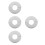 4Pcs Plastic Shower Arm Flange Cover Plates Silver Wall Split Design 6
