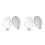 4Pcs Women's Desktop Foldable Oval Makeup Mirrors for Home Use 7