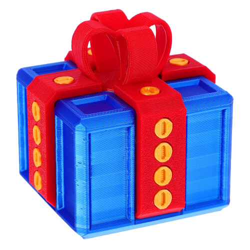 5Sets Multi Color Plastic Gift Box Statue Creative Tabletop Adornment 1