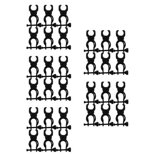 30Pcs Black Durable Flashlight Mount for Bicycle and Mobility Scooters 2