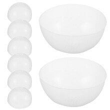 16Pcs High Elasticity Silicone Doll Wig Caps White for Doll Making
