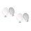 4Pcs Women's Desktop Foldable Oval Makeup Mirrors for Home Use 8