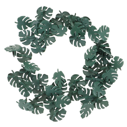 600Pcs Durable Green Metal Brads Leaf Shape Pins for Craft Projects