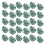 600Pcs Durable Green Metal Brads Leaf Shape Pins for Craft Projects 3