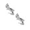 2Sets Versatile Silver Cabinet Locks with Keyed Padlock Hinge Latch 4