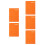 5Pcs Daily Organizer Planner Orange PU Notebook for Office Use 7