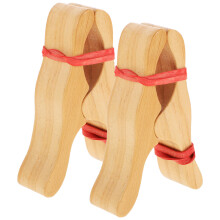 6Pcs Durable Wooden Blanket Clips for Kids Fort Building Khaki