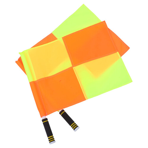 6Pcs Assorted Color Soccer Referee Flags with Sponge Handle for Sports