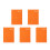 5Pcs Daily Organizer Planner Orange PU Notebook for Office Use 5
