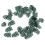 600Pcs Durable Green Metal Brads Leaf Shape Pins for Craft Projects 2
