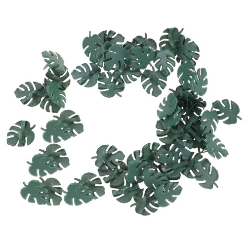 600Pcs Durable Green Metal Brads Leaf Shape Pins for Craft Projects 1