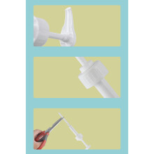 3Pcs White Pressure Head Plastic Pump for Syrup Tomato Sauce and Oils