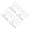 400Pcs Clear Plastic Protector Sleeve Safe Storage Cover 8