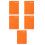 5Pcs Daily Organizer Planner Orange PU Notebook for Office Use 4