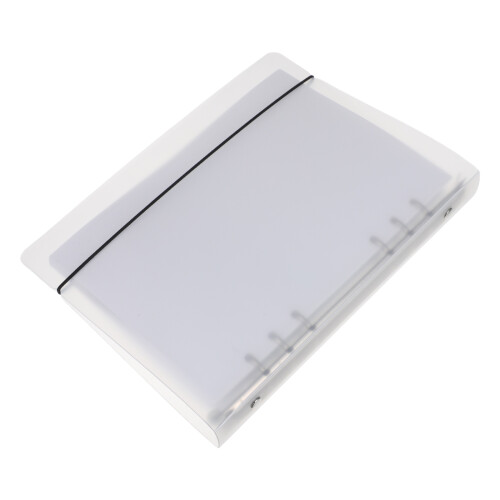 1Set Office Use A5 Blank Planner Binder Inserts White Paper PVC Sheets