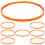 16Pcs Cotton Candy Machine Plastic Drive Belts Easy Install Orange 1