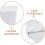 1Set Office Use A5 Blank Planner Binder Inserts White Paper PVC Sheets 8