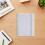 1Set Office Use A5 Blank Planner Binder Inserts White Paper PVC Sheets 11