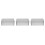 3Pcs Silver Rectangular Tin Storage Box Large Capacity Metal Container 7